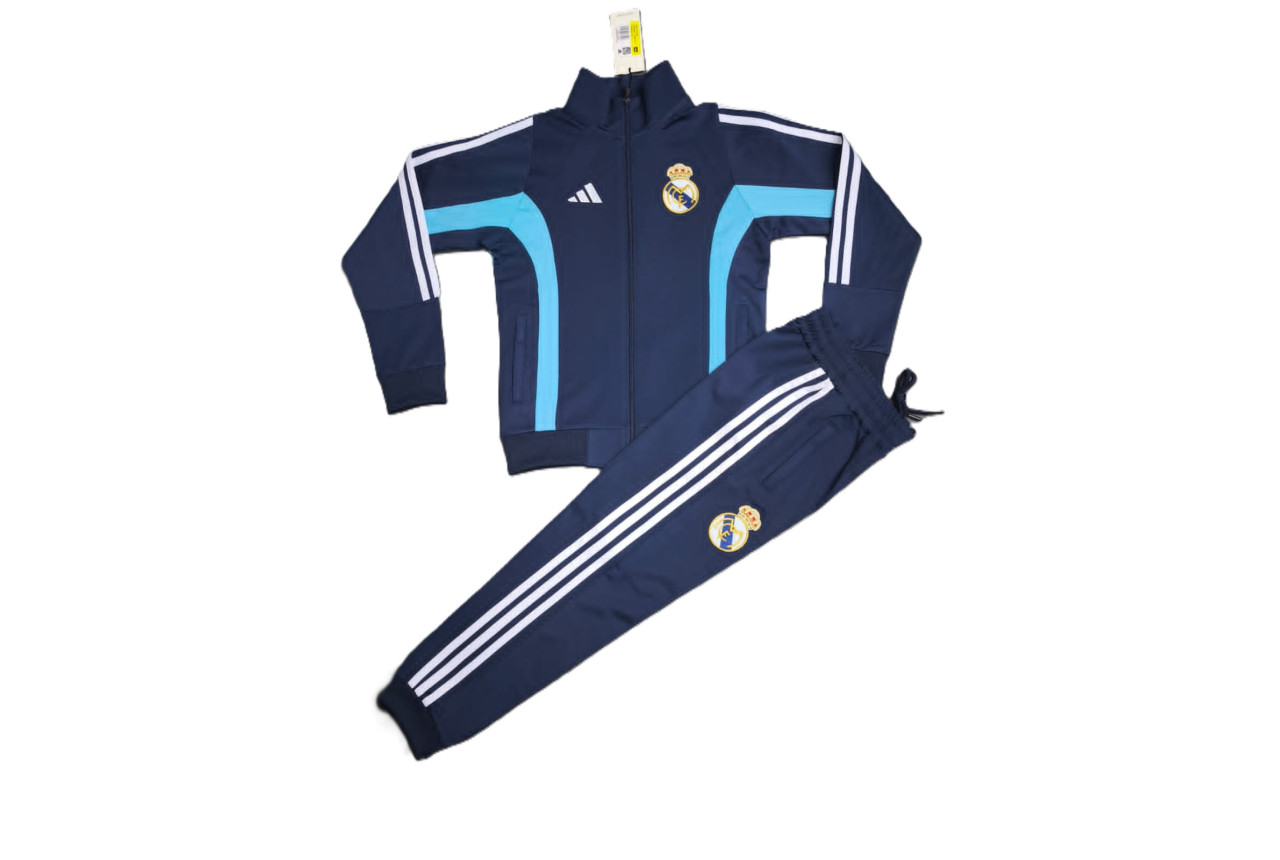 8438 Детски футболен екип Real Madrid тъмно синьо светло синьо